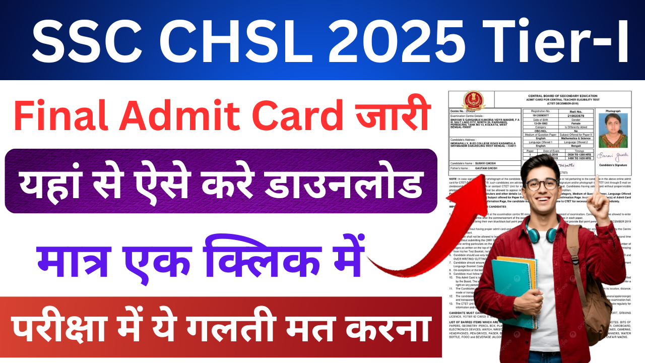 SSC CHSL 2025 Admit Card Released