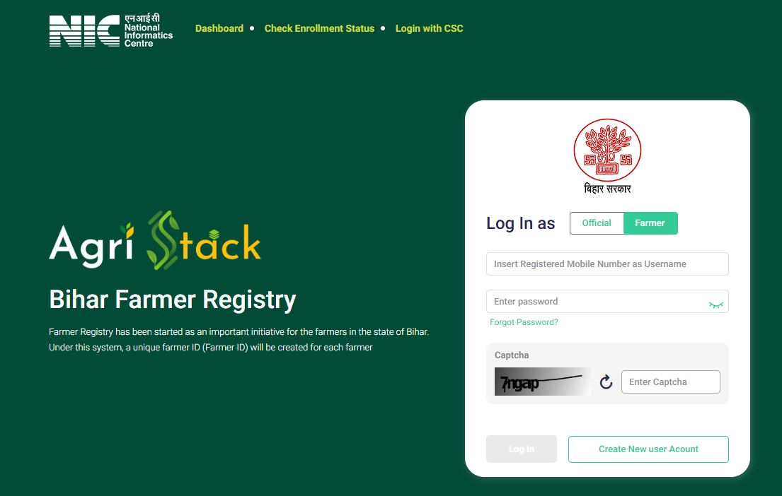 Bihar Farmer ID Registration 2026