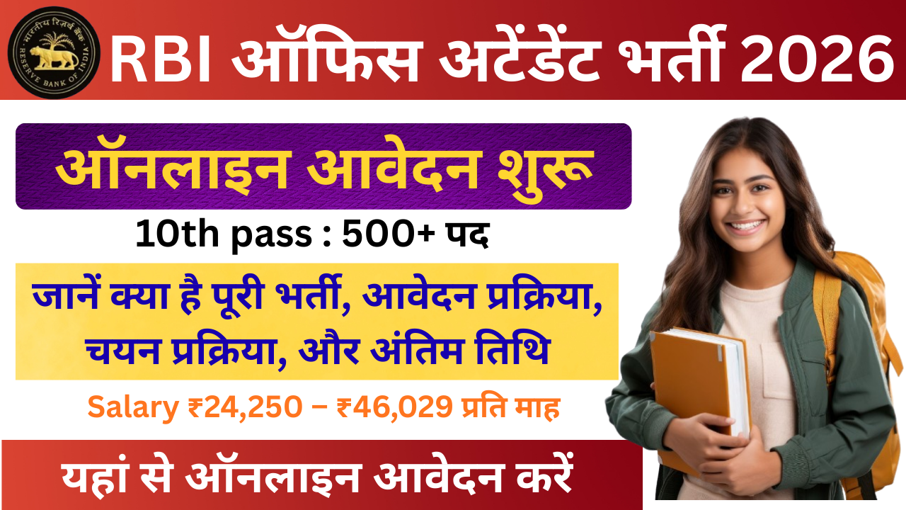 RBI Office Attendant Bharti 2026