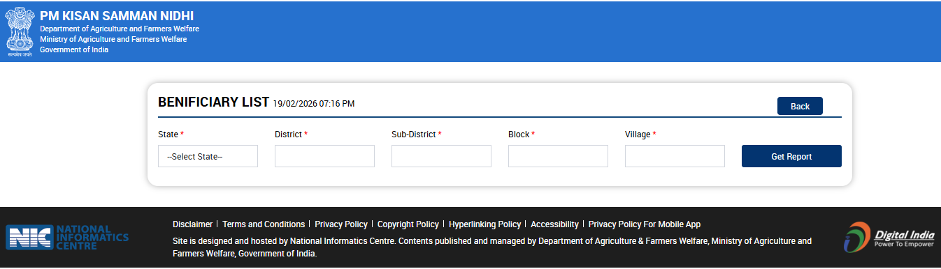 PM Kisan 22वीं किस्त Beneficiary List 2026