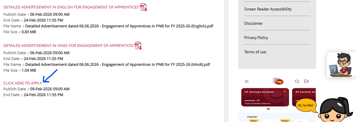 PNB Apprentice Recruitment 2026