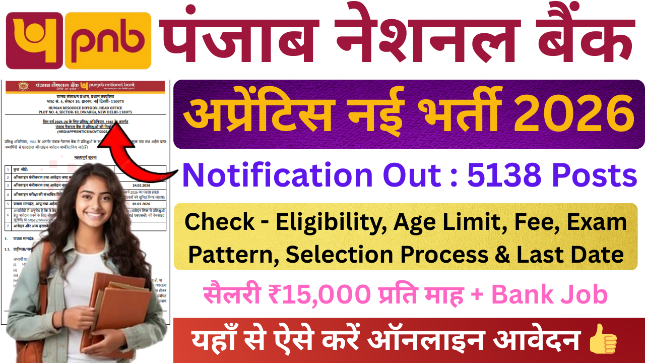 PNB Apprentice Recruitment 2026