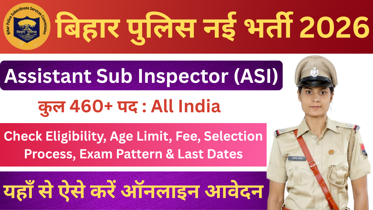 Bihar Police ASI Recruitment 2026