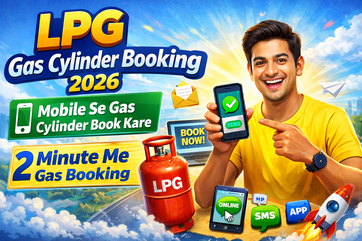 LPG Gas Cylinder Booking Kaise Kare 2026