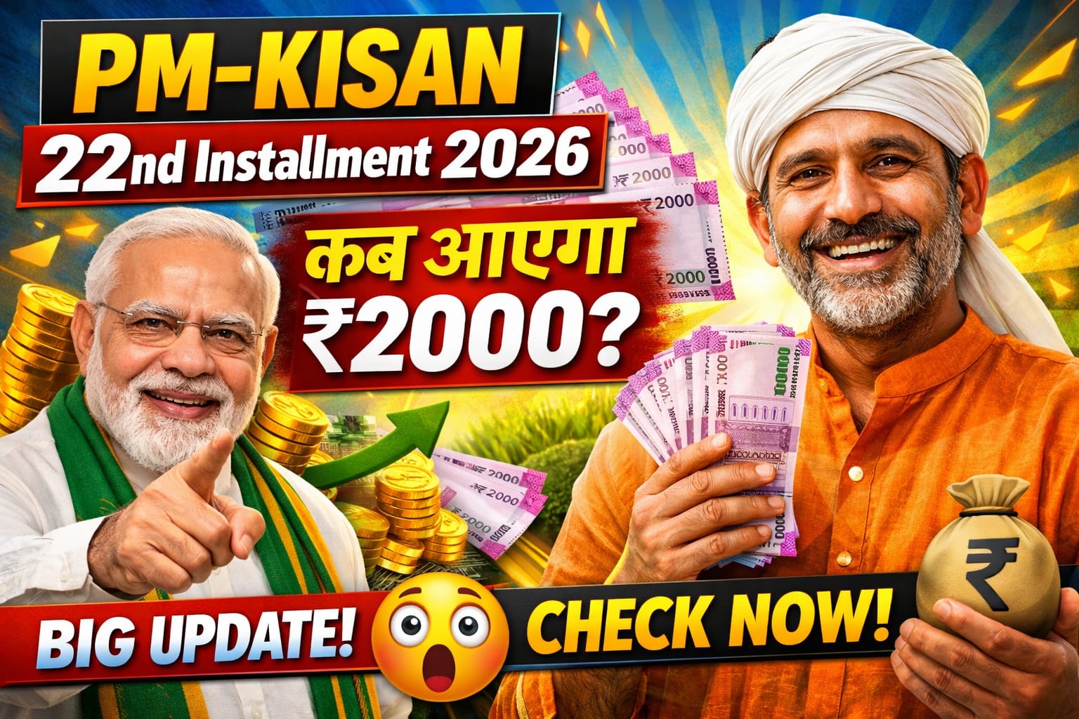 PM Kisan 22nd Installment Date 2026