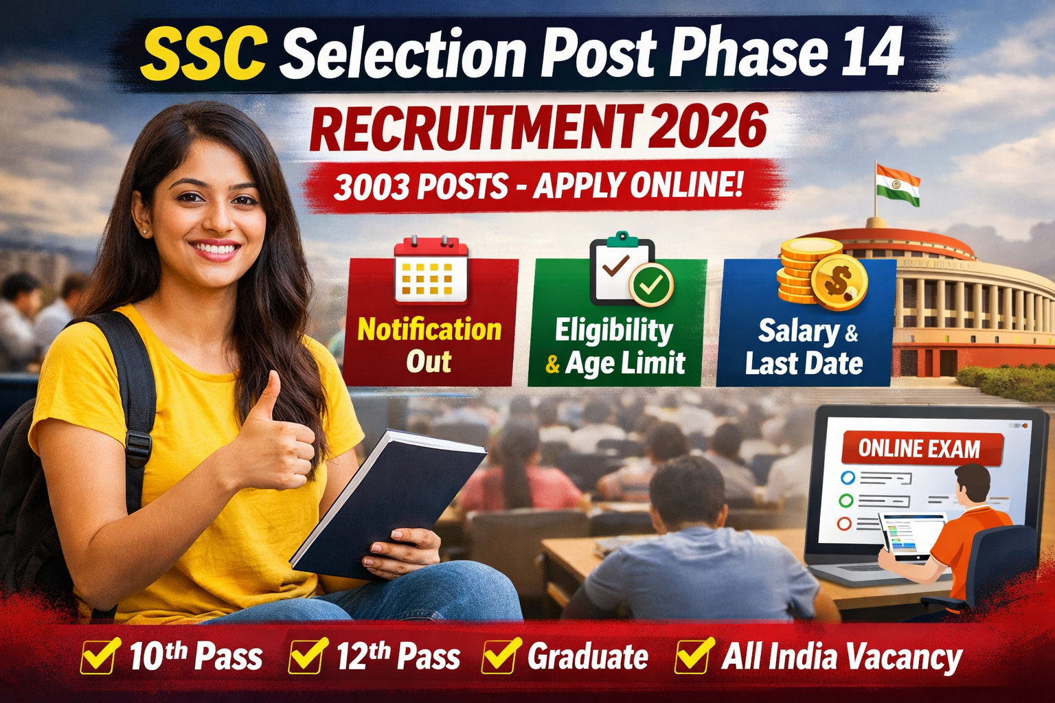 SSC Selection Post Phase 14 Recruitment 2026