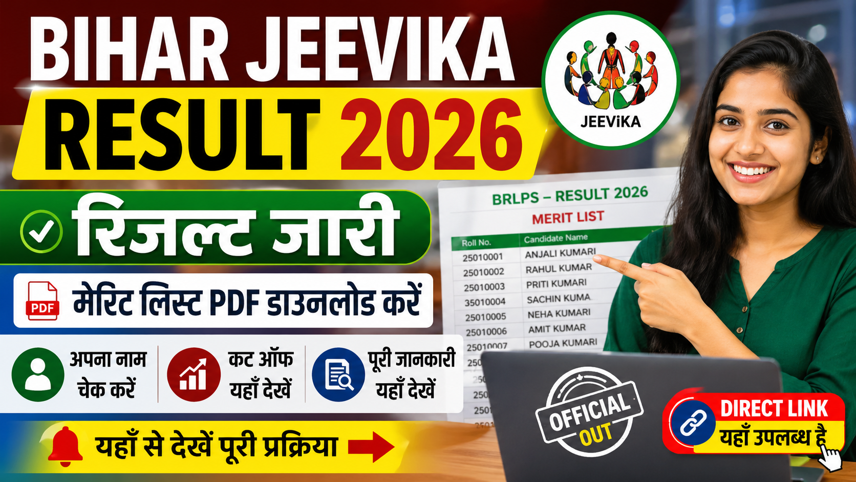 Bihar Jeevika Result 2026