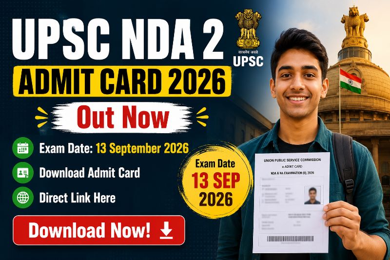 UPSC NDA 2 Admit Card 2026