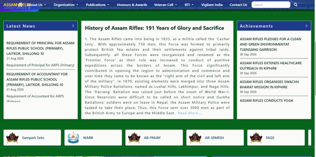 Assam Rifles Technical & Tradesman Recruitment 2026