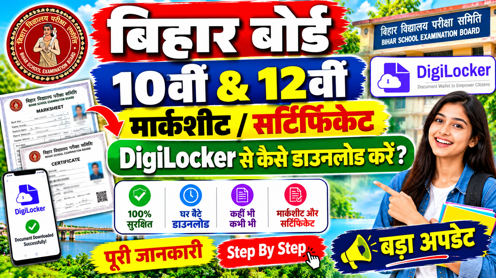Bihar Board 10th 12th Marksheet DigiLocker 2026